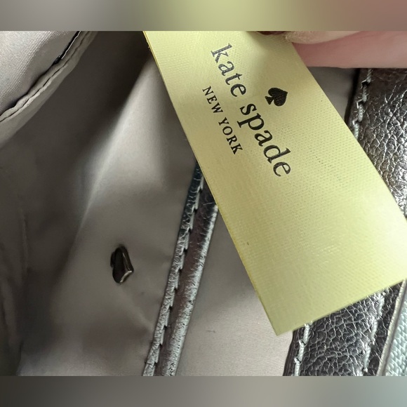 Kate Spade Shiny Silver Shoulder Bag - Picture 10 of 16